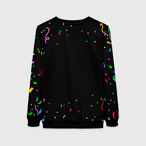 Женский свитшот Counter Strike конфети / 3D-Черный – фото 2