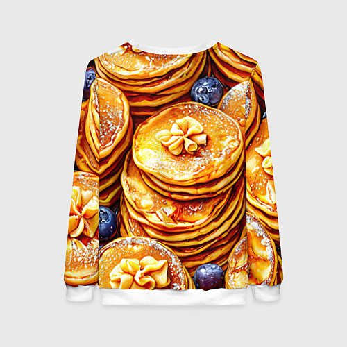 Женский свитшот Блинчики / 3D-Белый – фото 2