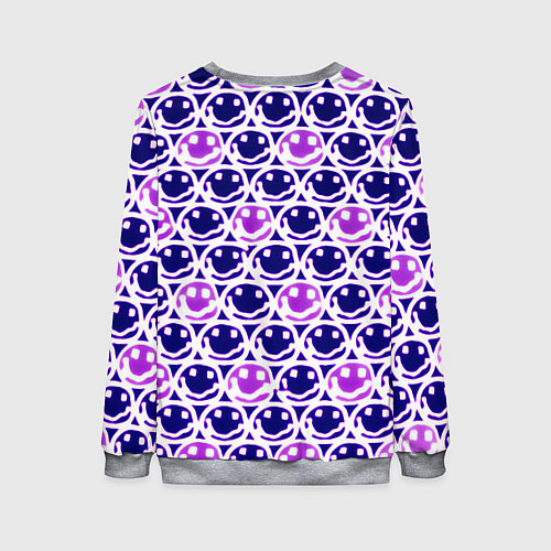 Женский свитшот Nirvana neon smile / 3D-Меланж – фото 2