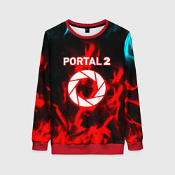 Женский свитшот Portal flame steel game