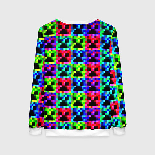 Женский свитшот Minecraft x rust / 3D-Белый – фото 2