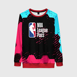 Женский свитшот NBA баскетбол соты неон