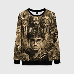 Женский свитшот Гарри Поттер и волшебные существа в стиле тату
