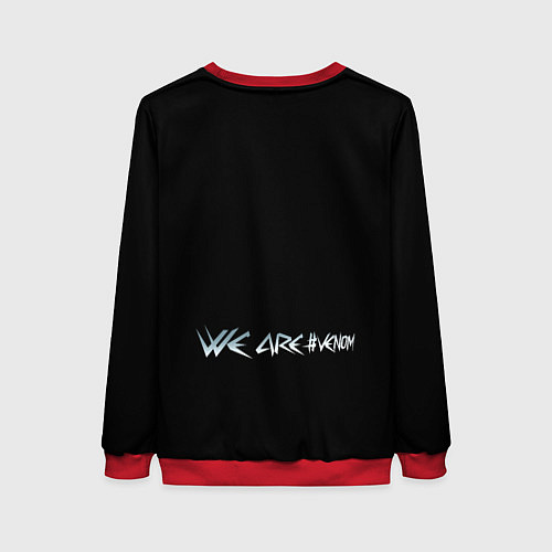 Женский свитшот Morty and Rick - we are Venom / 3D-Красный – фото 2