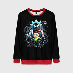 Женский свитшот Morty and Rick - we are Venom