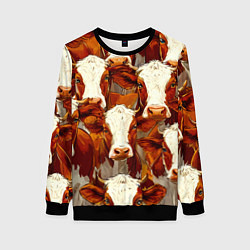 Женский свитшот Рыжие коровки