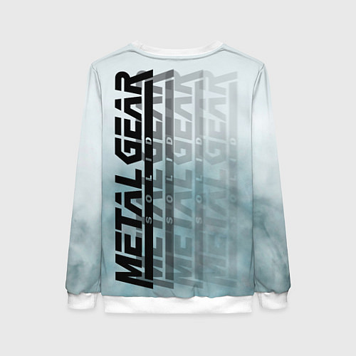 Женский свитшот Snake Solid - metal gear / 3D-Белый – фото 2