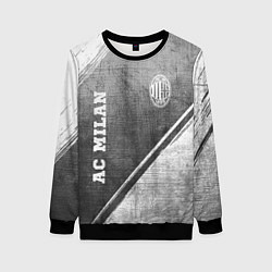 Свитшот женский AC Milan - grey gradient вертикально, цвет: 3D-черный