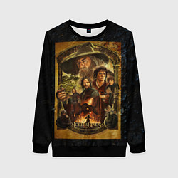 Свитшот женский The lord of the rings - the fellowship of the ring, цвет: 3D-черный