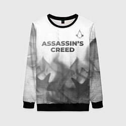 Женский свитшот Assassins Creed - white gradient посередине