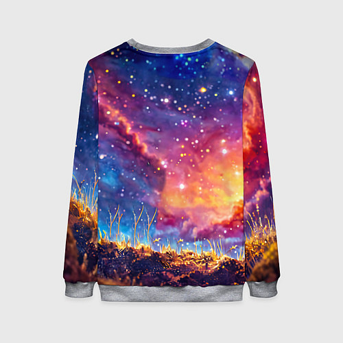 Женский свитшот Муравей в космосе / 3D-Меланж – фото 2