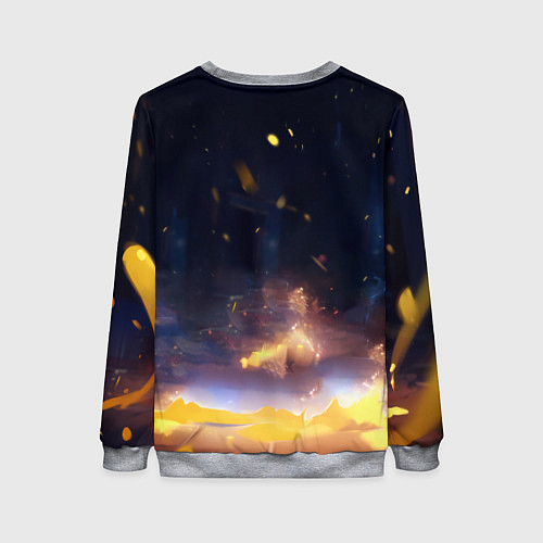 Женский свитшот Пикачу диджей / 3D-Меланж – фото 2