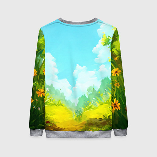 Женский свитшот Веселая уточка / 3D-Меланж – фото 2