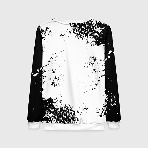 Женский свитшот Burzum - рок пес / 3D-Белый – фото 2