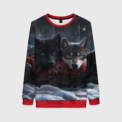 Женский свитшот Love wolfs