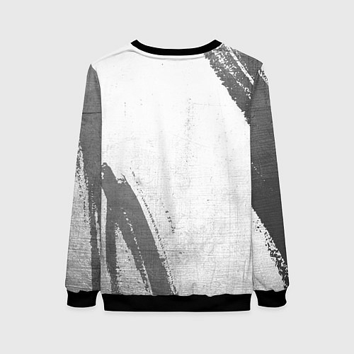 Женский свитшот Tottenham - white gradient вертикально / 3D-Черный – фото 2