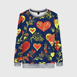 Свитшот женский Дела сердечные, цвет: 3D-меланж