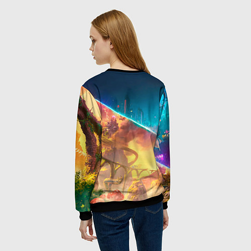 Женский свитшот Главные герои Split fiction / 3D-Черный – фото 4