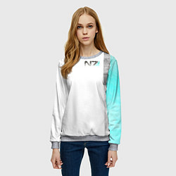Свитшот женский Shepard N7 - галлюцинации, цвет: 3D-меланж — фото 2