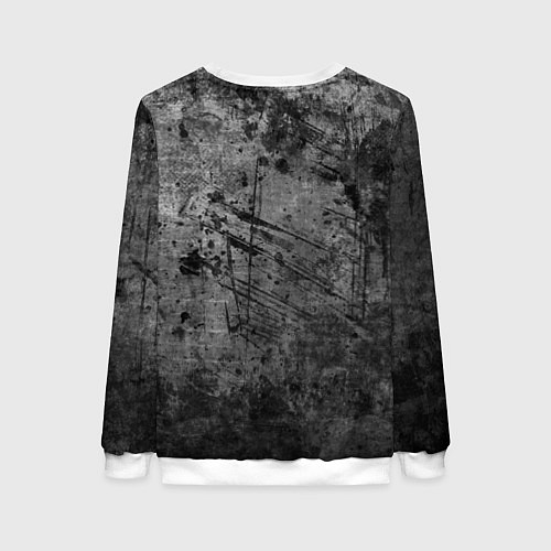 Женский свитшот Абстракция - grunge break / 3D-Белый – фото 2