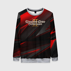 Женский свитшот Kingdom Come Deliverance 2 red black