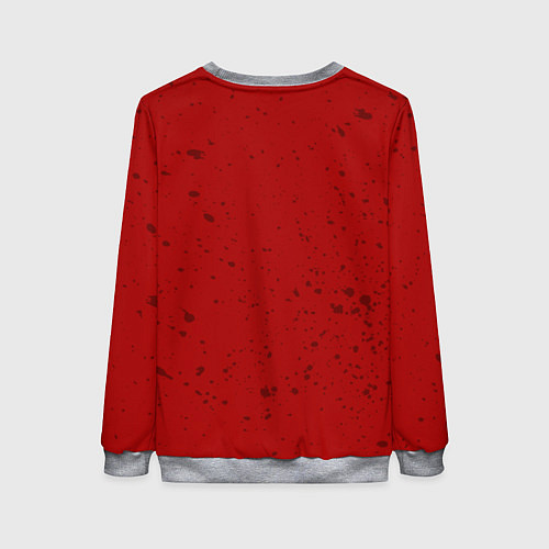 Женский свитшот Слипкнот гранж рога / 3D-Меланж – фото 2