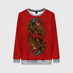 Женский свитшот Слипкнот гранж рога