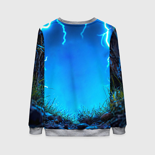 Женский свитшот Овечка в разрядах молнии / 3D-Меланж – фото 2
