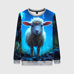 Женский свитшот Овечка в разрядах молнии