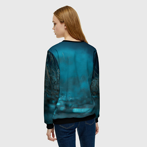 Женский свитшот Stronghold Crusader котик рыцарь / 3D-Черный – фото 4