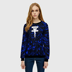 Свитшот женский Tokio Hotel blue energy, цвет: 3D-черный — фото 2