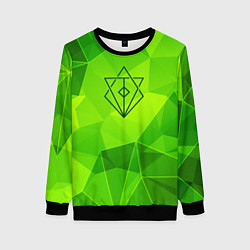 Женский свитшот In Flames green poly