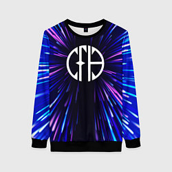 Свитшот женский Pantera neon energy, цвет: 3D-черный