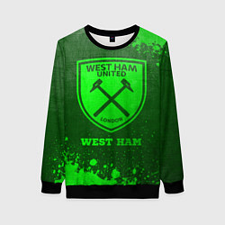 Женский свитшот West Ham - green gradient