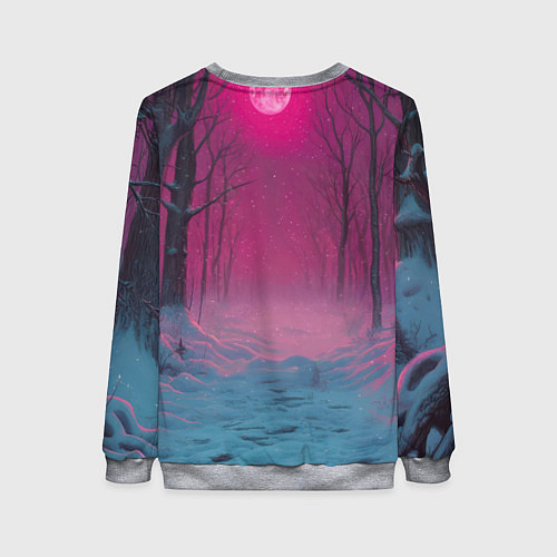 Женский свитшот Assassins Creed воин в закате / 3D-Меланж – фото 2