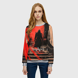 Свитшот женский Assassins Creed poster style, цвет: 3D-меланж — фото 2