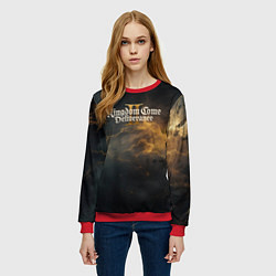 Свитшот женский Kingdom Come Deliverance 2 dark style, цвет: 3D-красный — фото 2