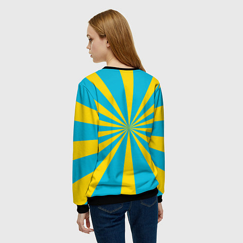 Женский свитшот Военно-воздушные силы / 3D-Черный – фото 4