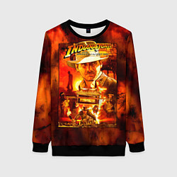 Свитшот женский Indiana Jones and the raiders of the lost ark, цвет: 3D-черный