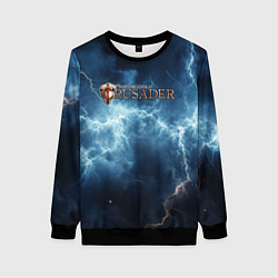 Свитшот женский Stronghold сrusader сила молний, цвет: 3D-черный