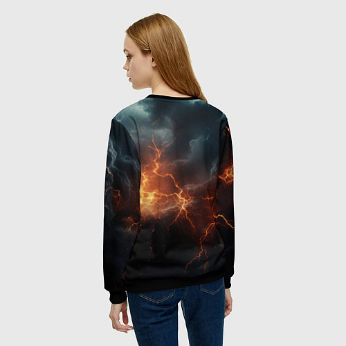 Женский свитшот Stronghold сrusader небесная мощь / 3D-Черный – фото 4