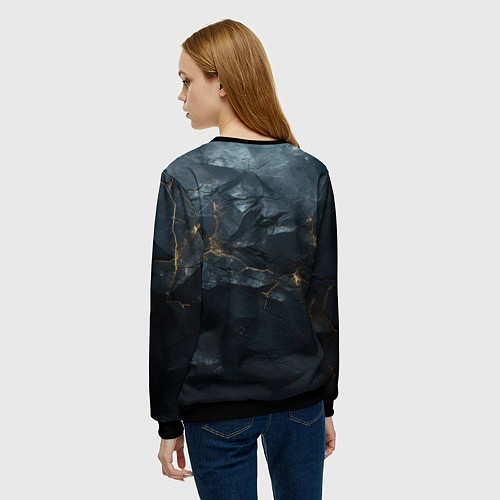 Женский свитшот Stronghold сrusader крестовый шторм / 3D-Черный – фото 4