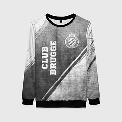 Женский свитшот Club Brugge - grey gradient вертикально