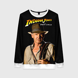 Свитшот женский Indiana Jones and the Great Circle, цвет: 3D-белый