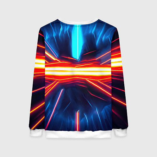 Женский свитшот Орел в лучах Атланта Хокс / 3D-Белый – фото 2