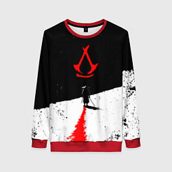 Свитшот женский Assassins creed shadows - самурай, цвет: 3D-красный