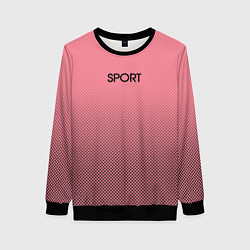 Женский свитшот Sport розовый текстурный