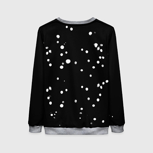 Женский свитшот Все дуреют с этих долгих зимних ночей / 3D-Меланж – фото 2