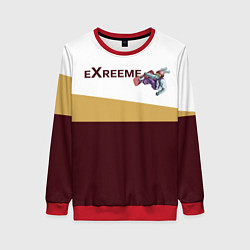 Свитшот женский Экстрим сноуборд, цвет: 3D-красный