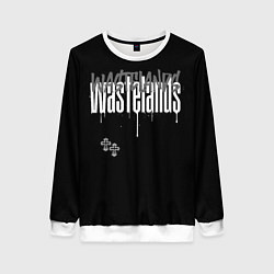 Свитшот женский Crosses with splashes of paint, цвет: 3D-белый